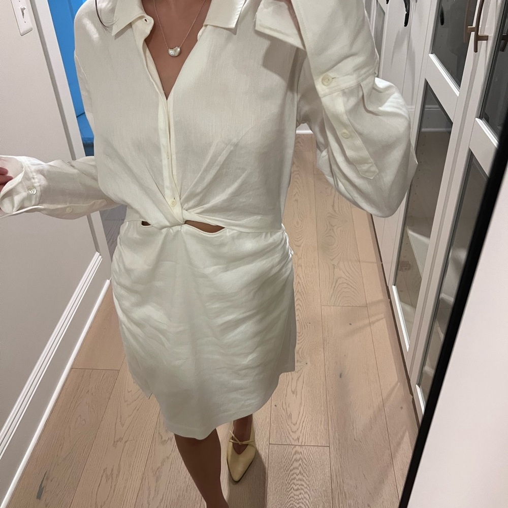 Frame Denim Classic White shirt dress
